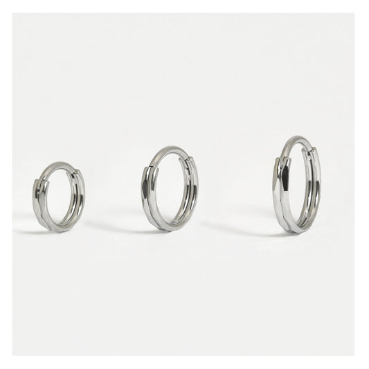 Steel Double Diamond Hinged Segment Ring - 1.2mm