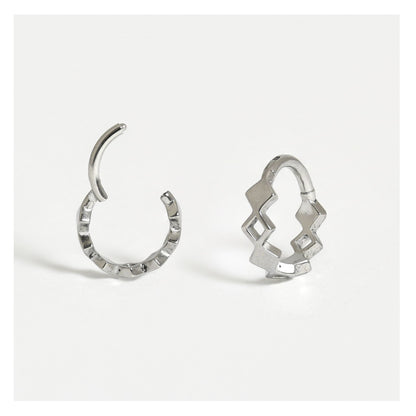 Steel Diamonds Hinged Segment Ring - 1.2mm