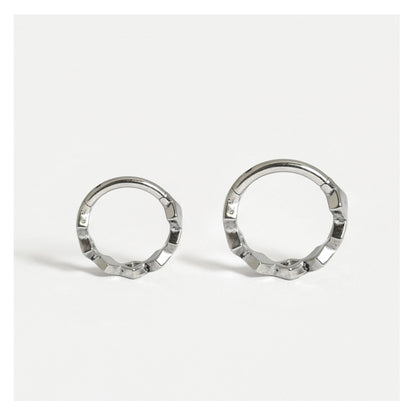 Steel Diamonds Hinged Segment Ring - 1.2mm
