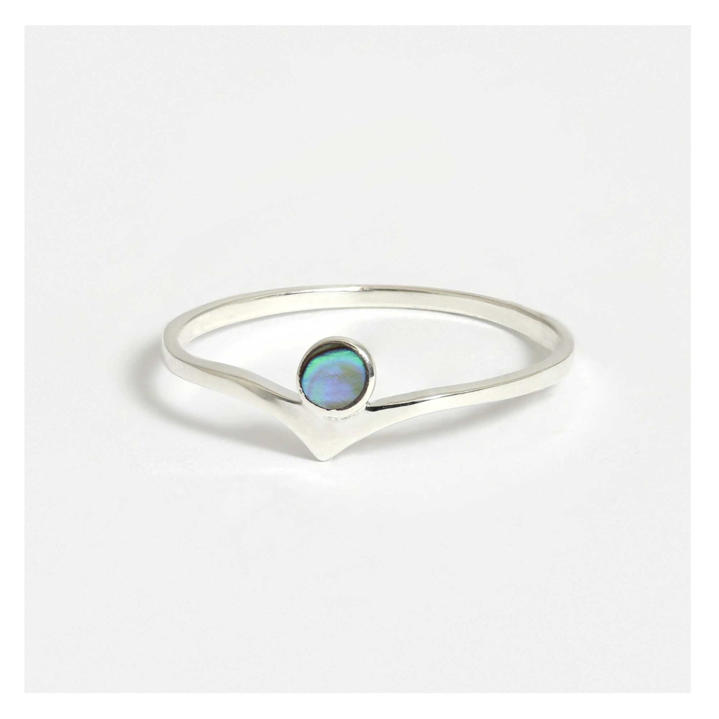 Chevron Gemstone Ring