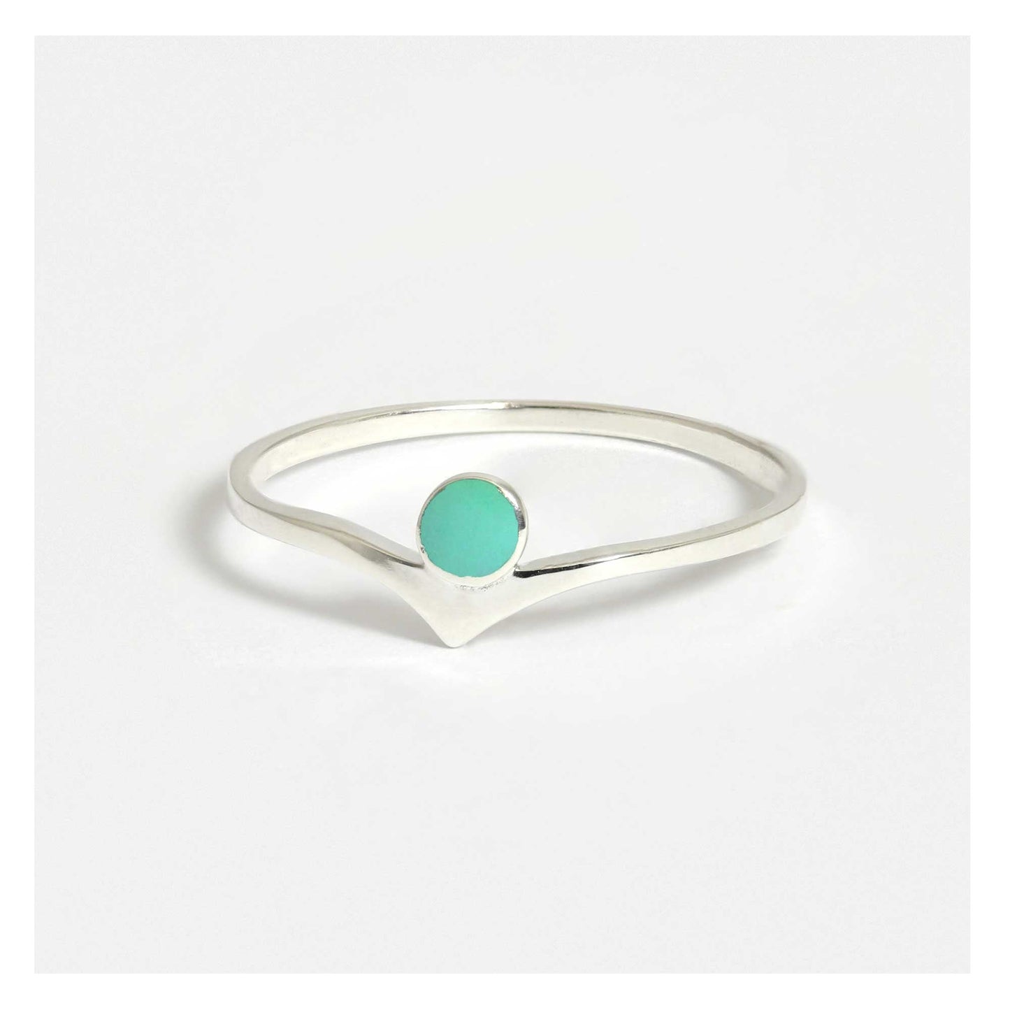 Chevron Gemstone Ring
