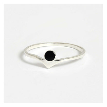 Chevron Gemstone Ring