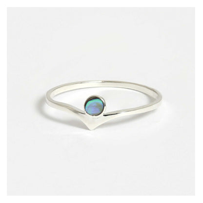 Chevron Gemstone Ring