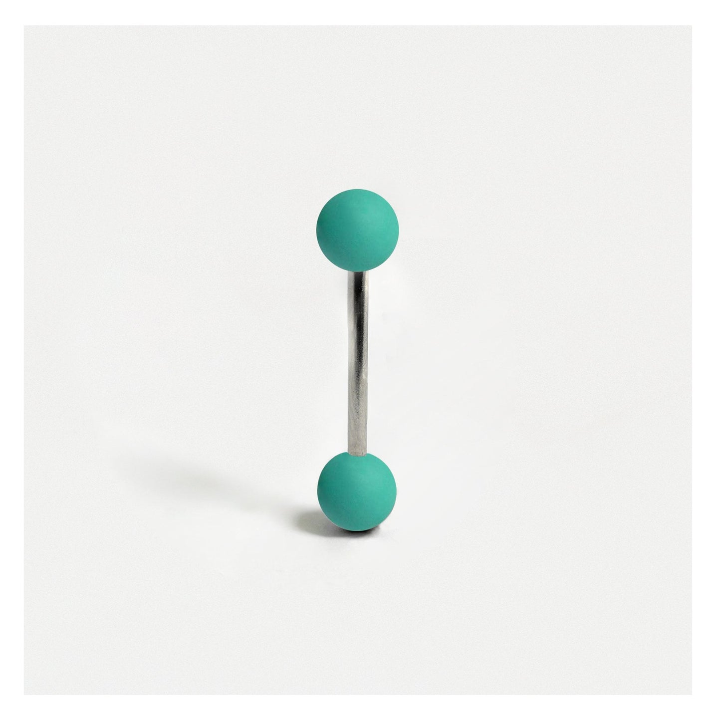 Steel Barbell with Matte Finish Acrylic Balls