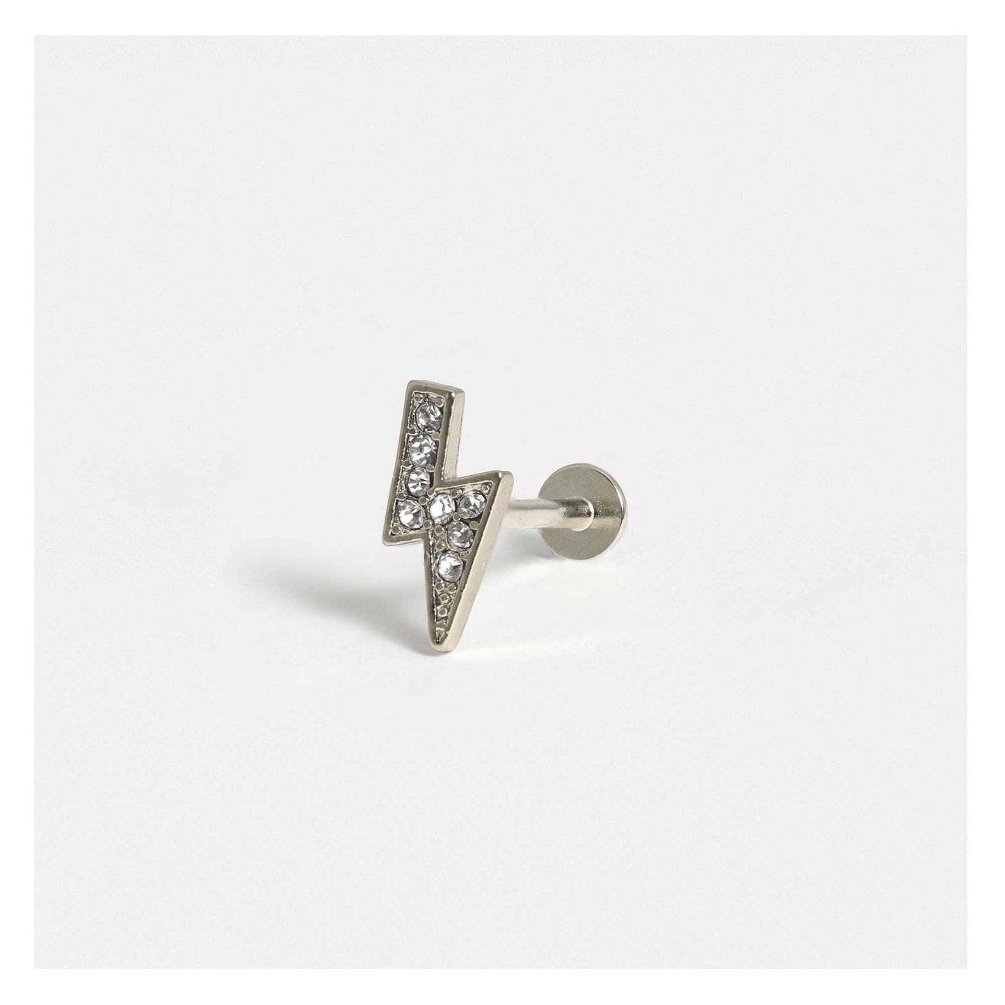 Steel Lightning Strike Labret - Internally Threaded