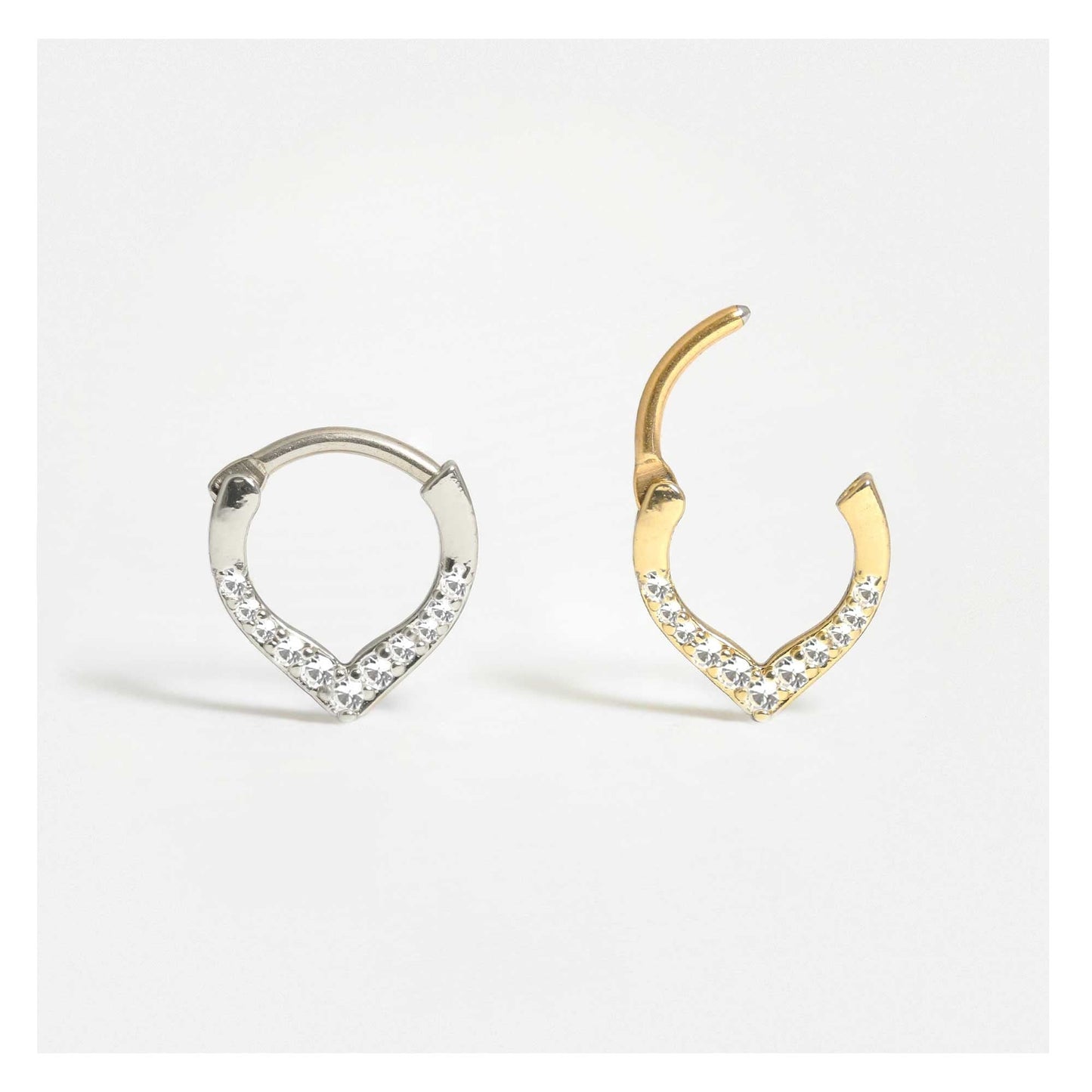 Steel Teardrop Segment Ring - 1.2mm