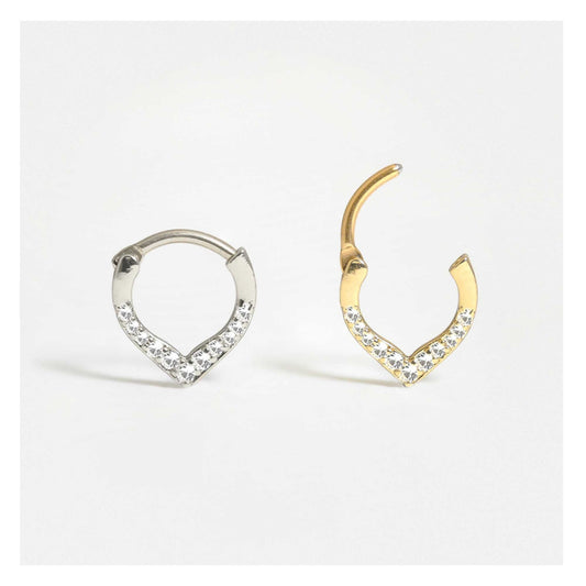 Steel Teardrop Segment Ring - 1.2mm