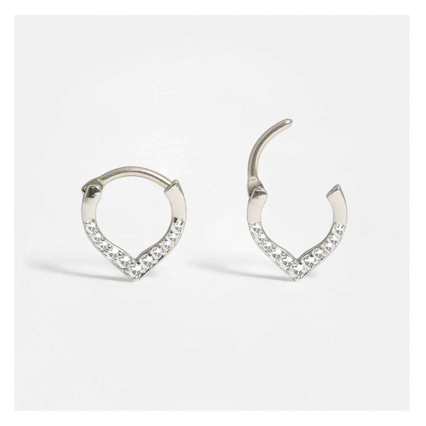 Steel Teardrop Segment Ring - 1.2mm