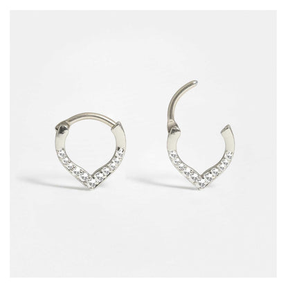 Steel Teardrop Segment Ring - 1.2mm
