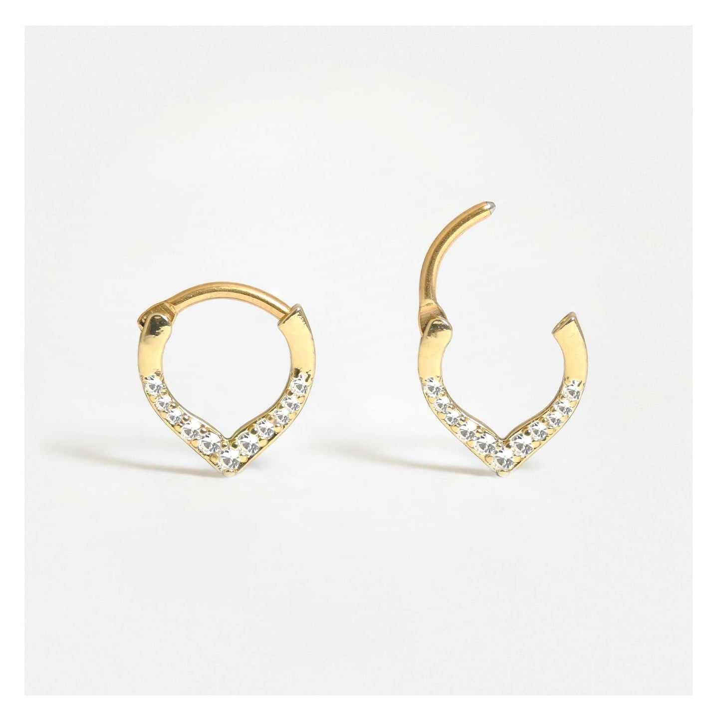 Steel Teardrop Segment Ring - 1.2mm