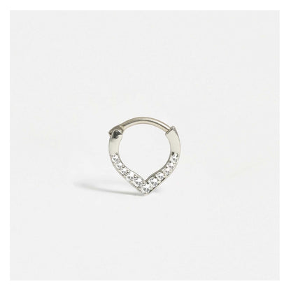 Steel Teardrop Segment Ring - 1.2mm