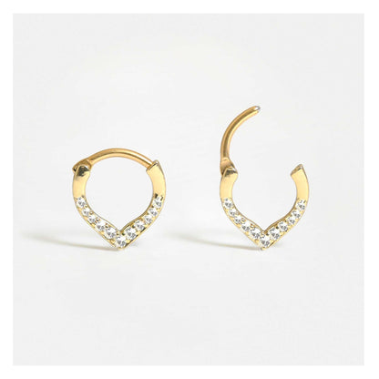 Steel Teardrop Segment Ring - 1.2mm