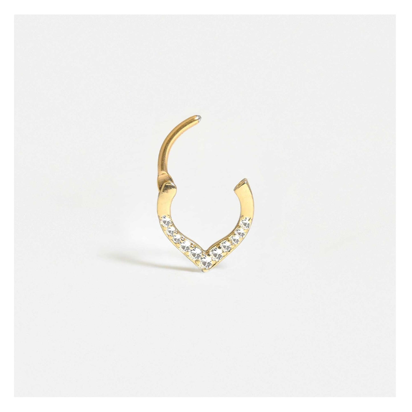 Steel Teardrop Segment Ring - 1.2mm