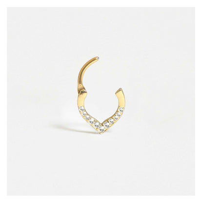 Steel Teardrop Segment Ring - 1.2mm