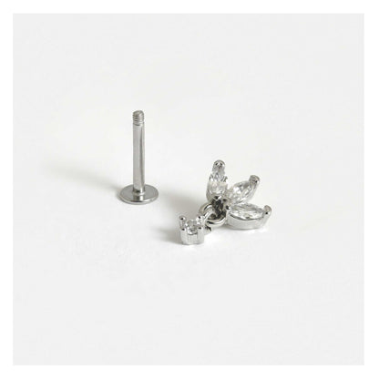 Steel Crown with dangley Charm