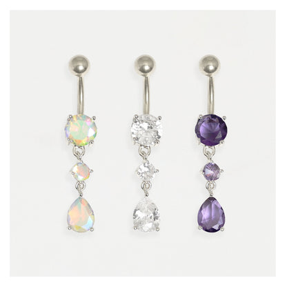 Twinkle Tear drops Belly Bar