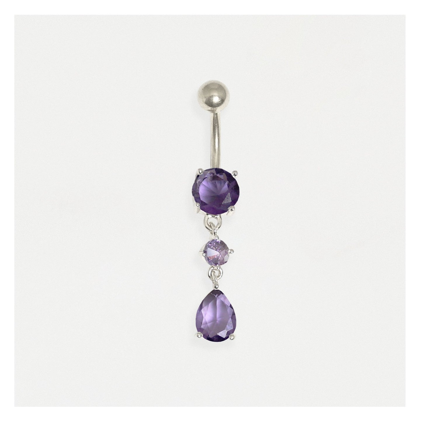 Twinkle Tear drops Belly Bar