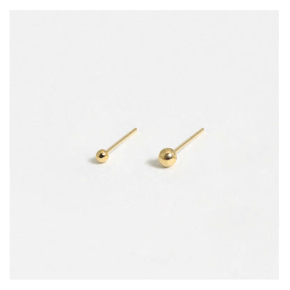 Gold Plated Silver Ball Nose Pins - Various Sizes