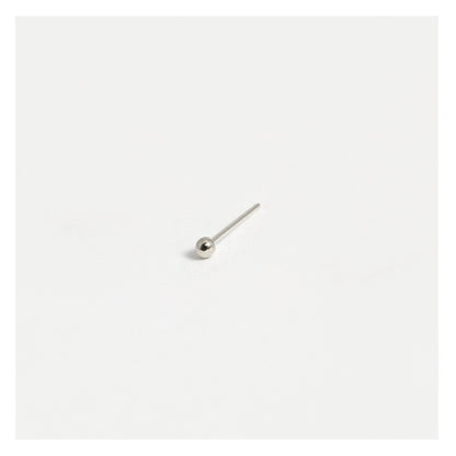 Silver Ball Nose Pins - 1.5mm, 2mm & 2.5mm, Bobble or Straight Back