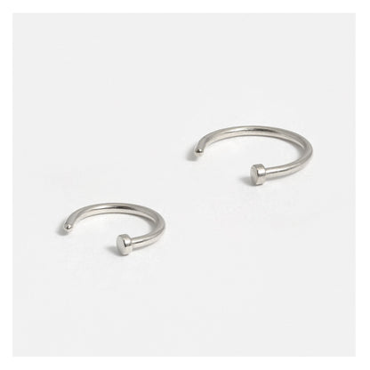 Steel Open Nose Ring - 8mm & 10mm