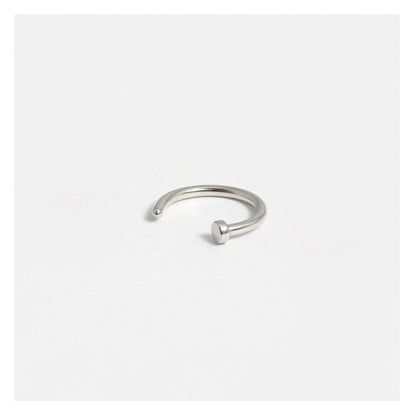 Steel Open Nose Ring - 8mm & 10mm