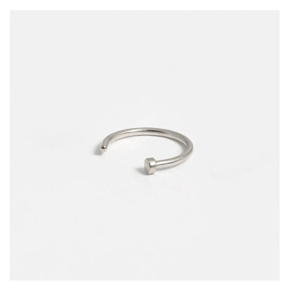 Steel Open Nose Ring - 8mm & 10mm