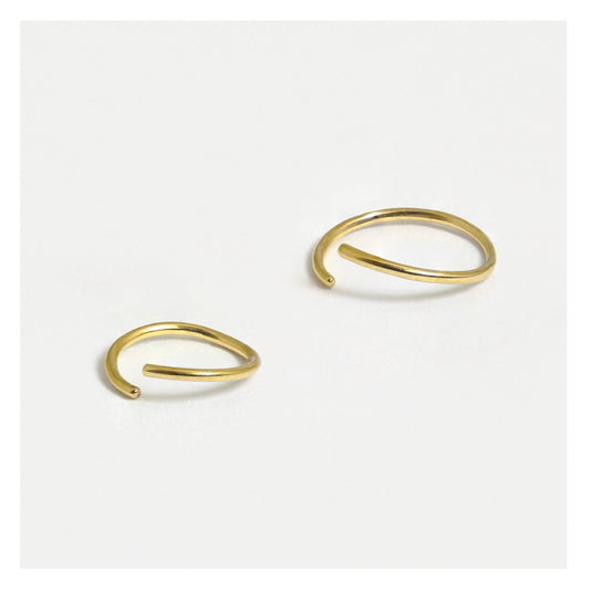 Gold PVD Steel Twist Ring - 8mm & 10mm