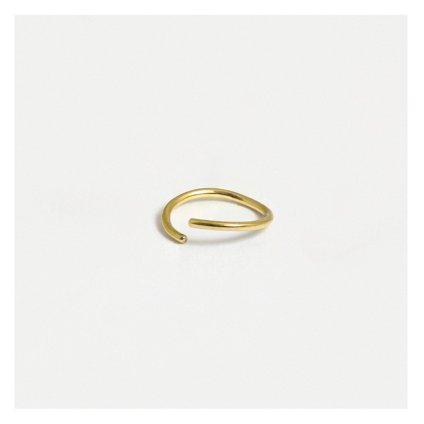 Gold PVD Steel Twist Ring - 8mm & 10mm