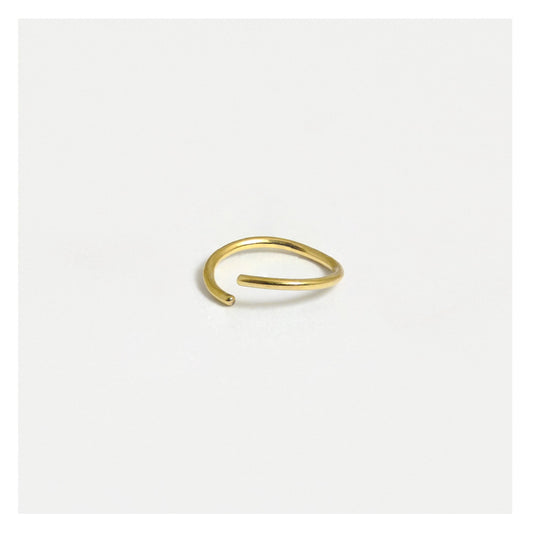 Gold PVD Steel Twist Ring - 8mm & 10mm