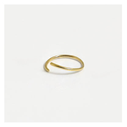 Gold PVD Steel Twist Ring - 8mm & 10mm