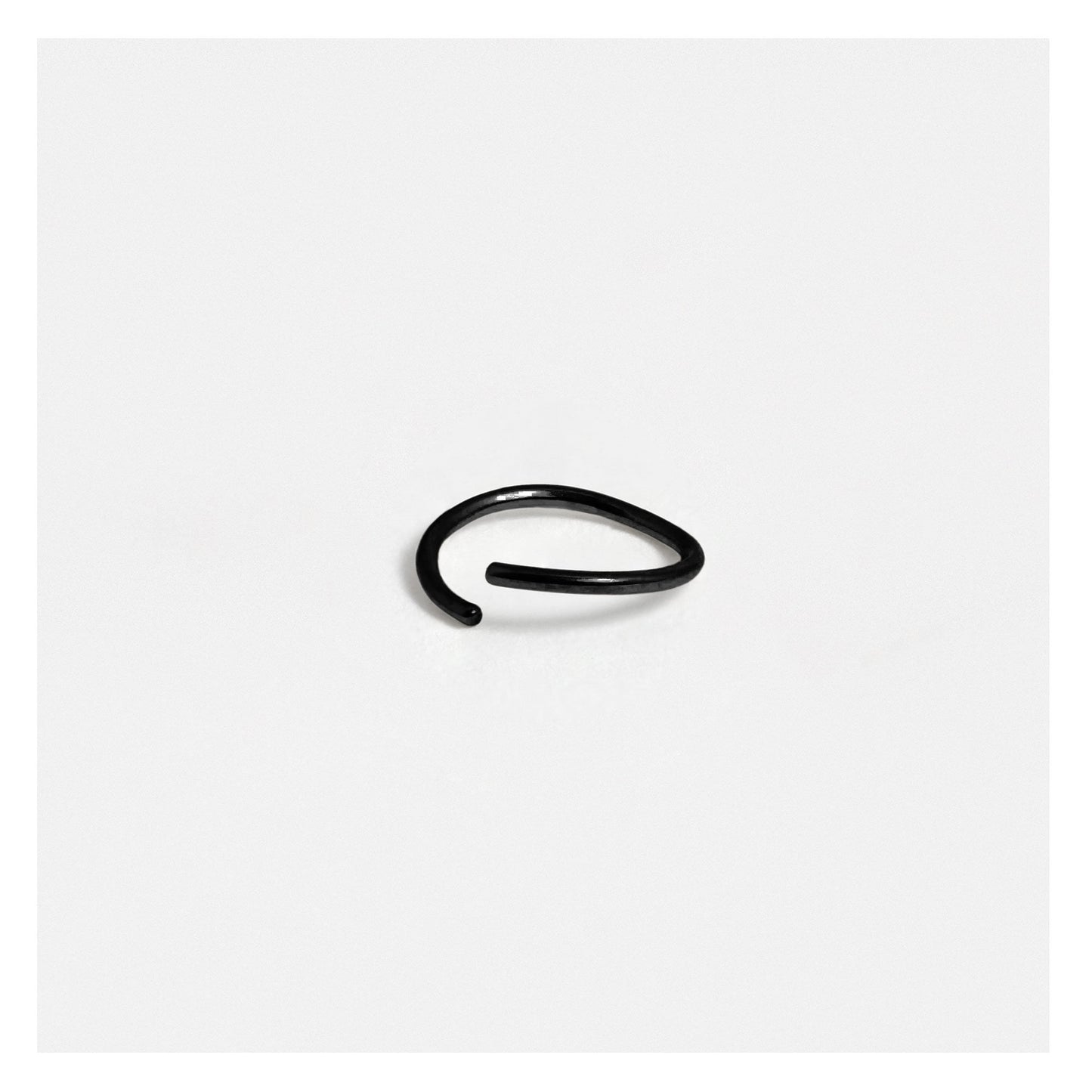 Black PVD Steel Twist Ring - 8mm & 10mm