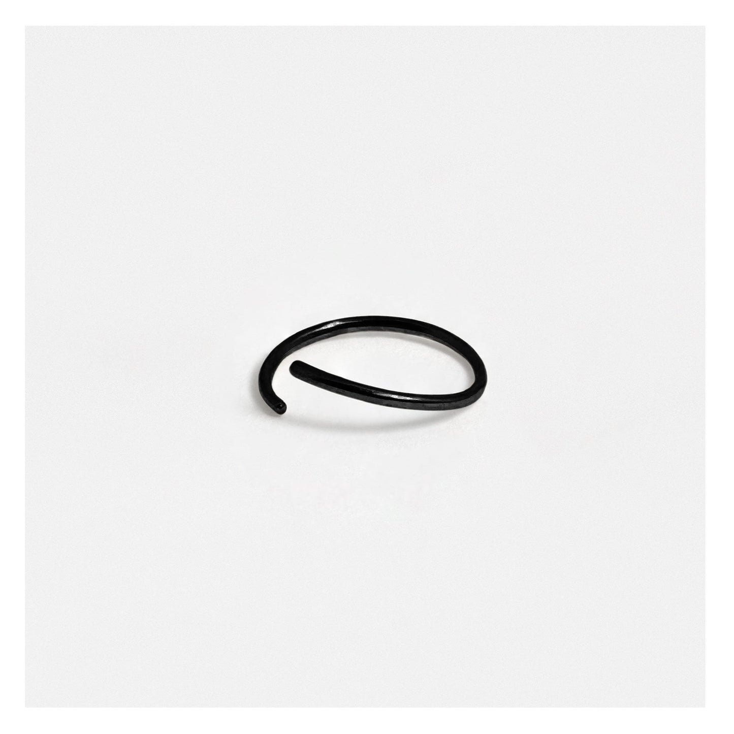 Black PVD Steel Twist Ring - 8mm & 10mm