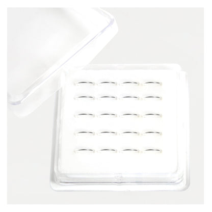 Silver Plain Nose Ring 8 -12mm