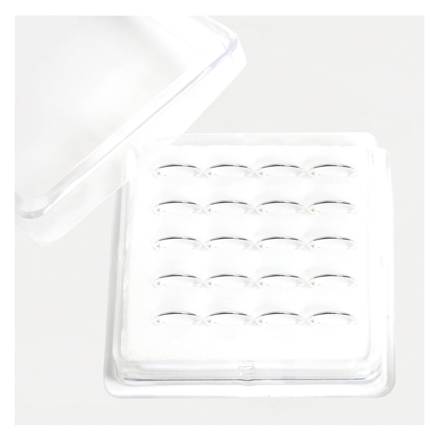 Silver Plain Nose Ring 8 -12mm