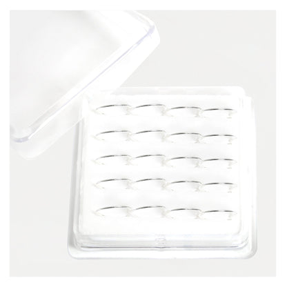 Silver Plain Nose Ring 8 -12mm