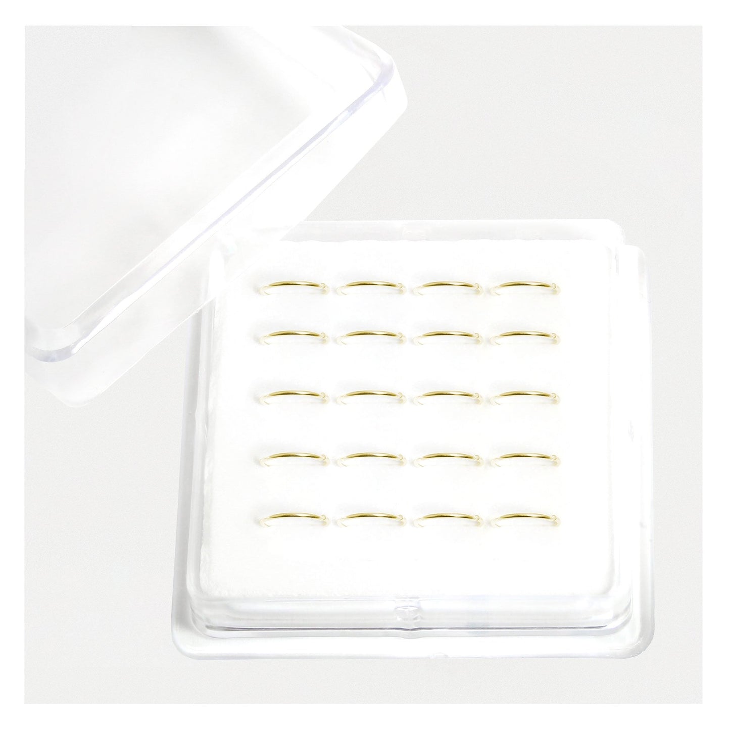 Gold Plated Silver Plain Nose Ring - 8mm & 10mm