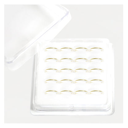 Gold Plated Silver Plain Nose Ring - 8mm & 10mm