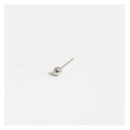 Silver Ball Nose Pins - 1.5mm, 2mm & 2.5mm, Bobble or Straight Back