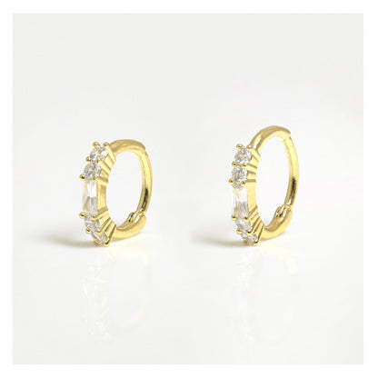 Gold PVD Titanium Glitzy Hinged Segment Ring - 1.2mm