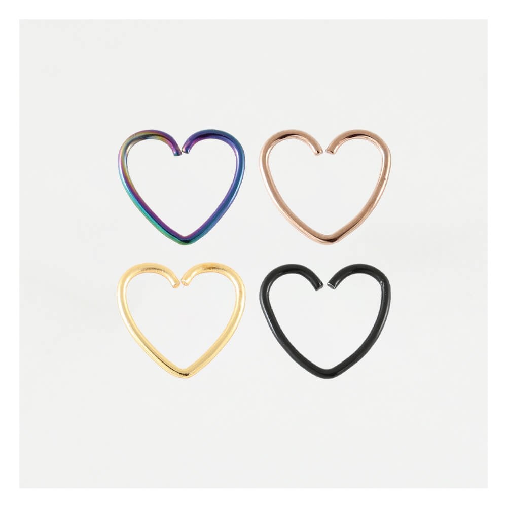 PVD Heart Daith Ring
