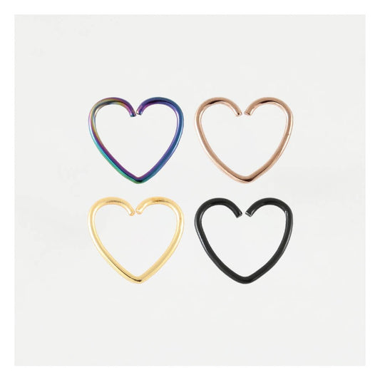 PVD Heart Daith Ring