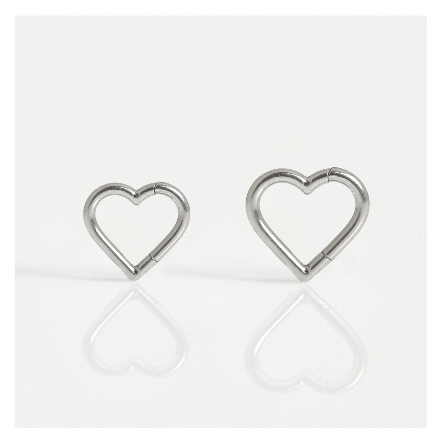 Titanium Heart Segment Ring - 1.2mm