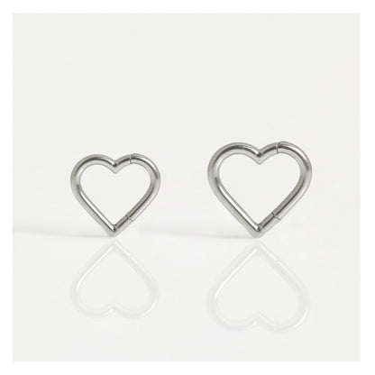 Titanium Heart Segment Ring - 1.2mm