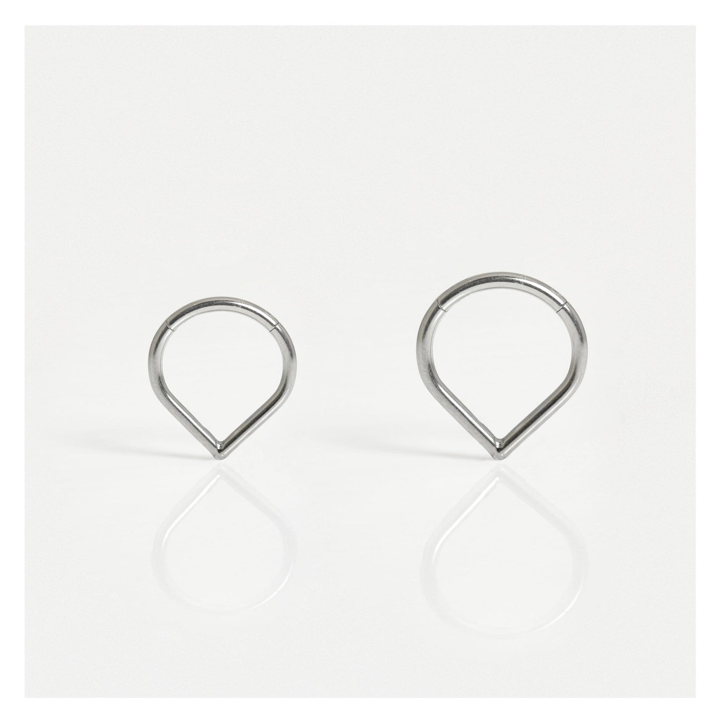 Titanium Teardrop Segment Ring - 1.2mm