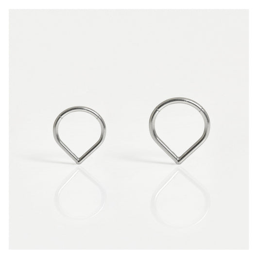 Titanium Teardrop Segment Ring - 1.2mm