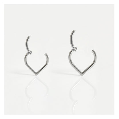 Titanium Teardrop Segment Ring - 1.2mm
