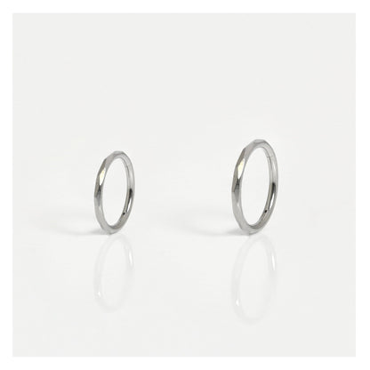 Titanium Hammered Segment Ring - 1.2mm