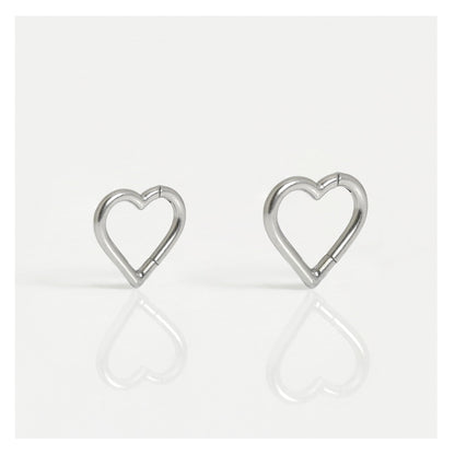 Titanium Heart Segment Ring - 1.2mm