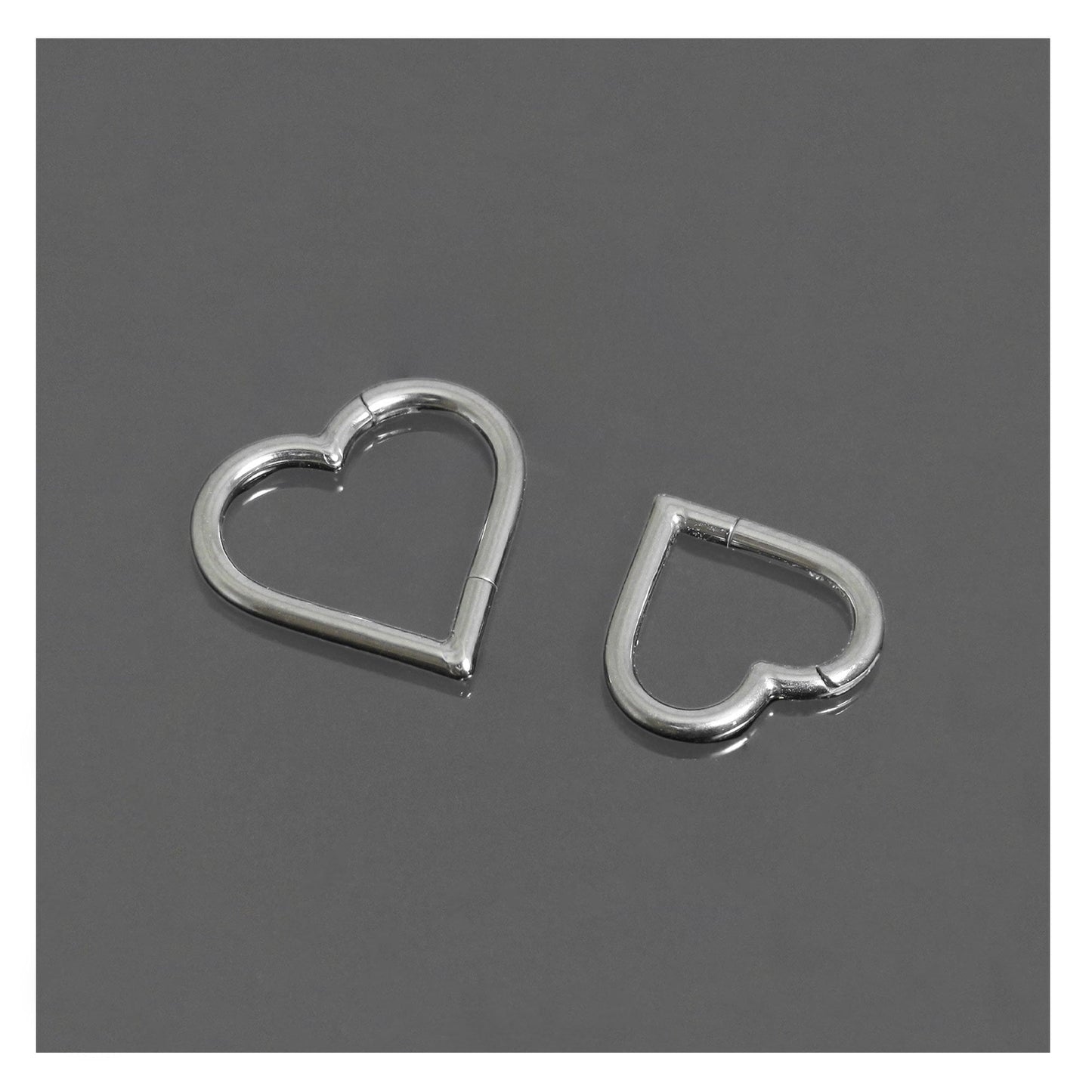 Titanium Heart Segment Ring - 1.2mm