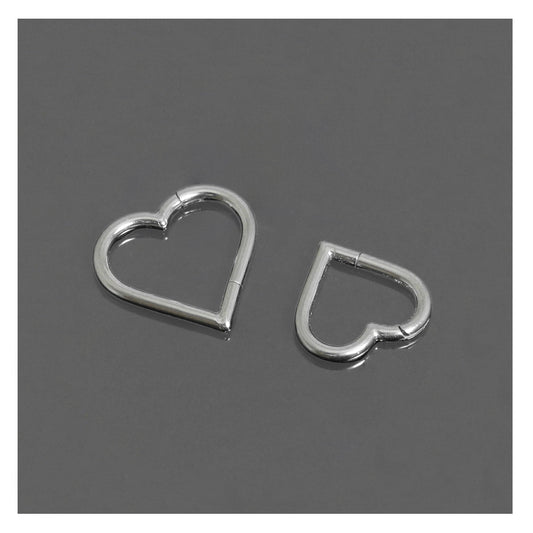 Titanium Heart Segment Ring - 1.2mm